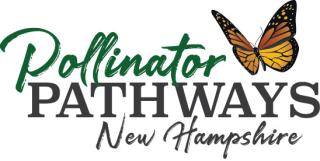Logo for Pollinator Pathways NH, with a monarch butterfly in the logo